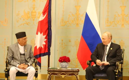 Putin to Oli: “No Issues With Nepal Since 1956”
