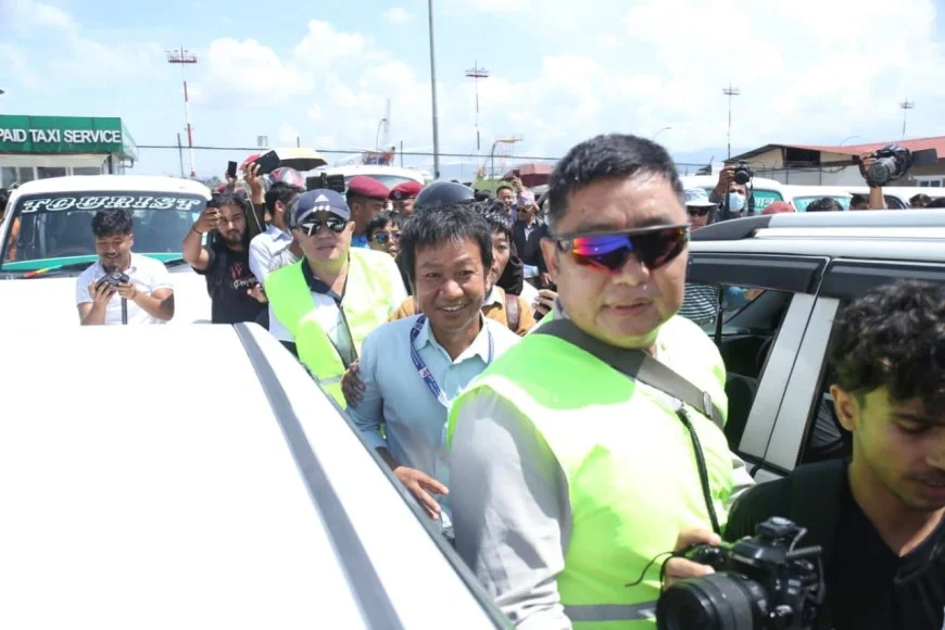Mayor Hark Sampang Welcomed With Motorcycle Rally in Kathmandu