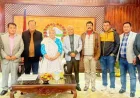 Supporters of Congress’s Special General Convention meet Prime Minister Karki.