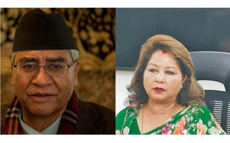 Congress President Deuba Returning Home from Singapore Today