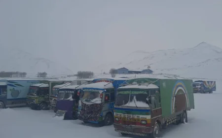 Containers Stranded in Lo Manthang After Heavy Snowfall