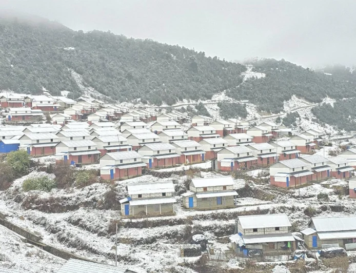 Snowfall in Gupsi After Three Years