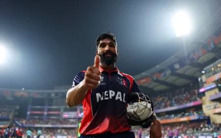 ICC T20I All-Rounder Rankings: Dipendra Singh Airee Climbs to Fourth Place