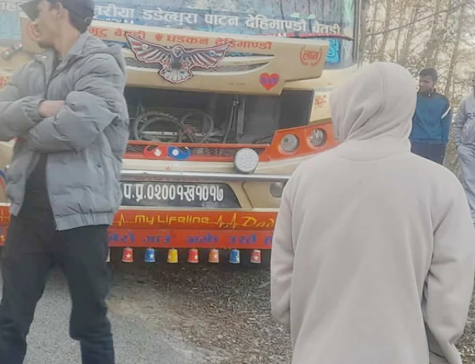 Man Dies After Falling From Bus Door in Baitadi