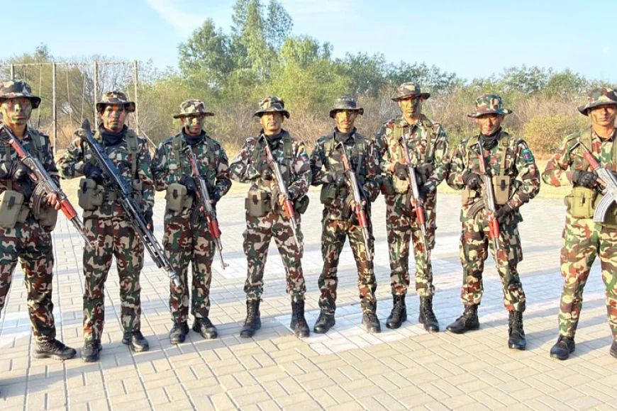 Nepal Army Wins Gold at Pakistani Army Team Spirit Competition