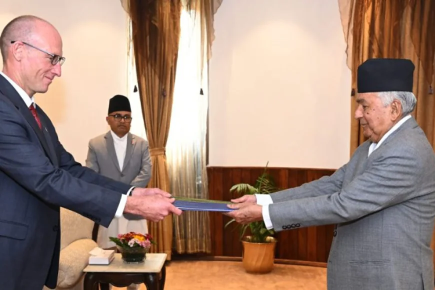 Ambassadors of Five Countries Present Letters of Credence to President Paudel