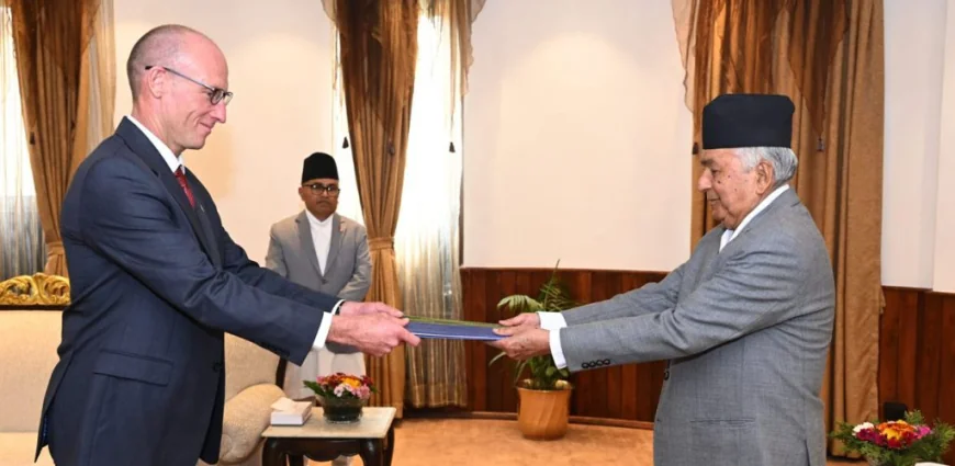 Ambassadors of Five Countries Present Letters of Credence to President Paudel