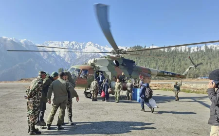 Nepali Army Airlifts Election Materials to Snowbound Humla Polling Sites